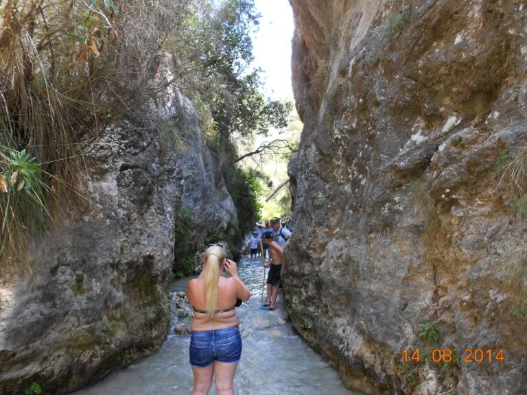 Schlucht im Rio Chillar